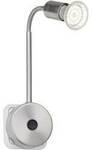 Brilliant Loona LED-Steckdosenlampe LED GU10 3 W Edelstahl G28842/13
