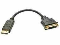 LINDY 41004 Monitor Adapterkabel [1x DisplayPort Stecker - 1x DVI-Buchse 24+1pol.]