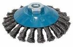 Bosch Accessories Kegelb&uuml;rste Heavy for Metal, gezopft, 115 mm, 0,5 mm, 12500 U/min,