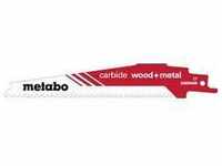 Metabo 626559000 Säbelsägeblatt CARBIDE WOOD + METAL Sägeblatt-Länge 150 mm...