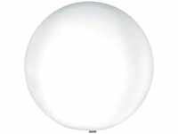 Heitronic 35950 Mundan Gartenleuchte Kugel LED, Energiesparlampe E27 9 W Weiß