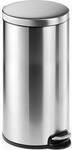 Durable 340323 340323 Papierkorb 30 l (&Oslash; x H) 29 cm x 65.5 cm Edelstahl Silber 1 St.