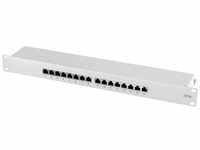 LogiLink NP0075 16 Port Patch-Panel 483 mm (19) CAT 6a 1 HE