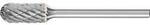 PFERD TOOLS 21205283 Fr&auml;sstift Hartmetall Walze L&auml;nge 43 mm Produktabmessung, &Oslash; 6