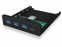ICY BOX IB-HUB1418-i3 4 Port USB 3.2 Gen 1-Hub (USB 3.0) Schwarz