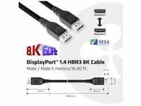 club3D DisplayPort Anschlusskabel DisplayPort Stecker, DisplayPort Stecker 5.00 m