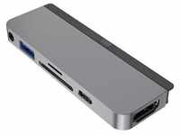 HYPER HD319B-GRAY USB-C® Dockingstation HyperDrive 6-in-1 USB-C Hub for iPad Pro/Air