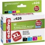 Edding Druckerpatrone ersetzt HP 932XL, 933XL Kompatibel Kombi-Pack Schwarz, Cyan,
