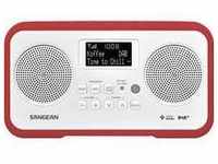 Sangean DPR-77 Tischradio DAB+, DAB, UKW Tastensperre Rot