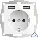 2USB 2U-449276, 2USB 2U-449276 Unterputz-Steckdose VDE, mit USB, erh&ouml;hter