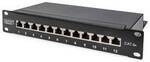 Digitus DN-91612S-EA 12 Port Netzwerk-Patchpanel 254 mm (10) CAT 6a 1 HE Mehrfarbig
