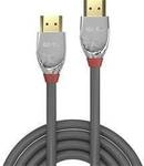 LINDY HDMI Anschlusskabel HDMI-A Stecker, HDMI-A Stecker 0.50 m Grau 37870 4K UHD