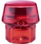Schonhammerkopf SIMPLEX Kopf-&Oslash; 30mm Plastik rot hart HALDER 3206.030