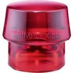 Schonhammerkopf SIMPLEX Kopf-&Oslash; 50mm Plastik rot hart HALDER 3206.050