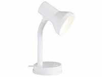 Brilliant Junior Tischlampe Energiesparlampe, Glühlampe E27 40 W Weiß 99122/05