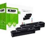 KMP Toner ersetzt HP HP 201X (CF401X, CF403X, CF402X) Kompatibel Kombi-Pack Cyan,