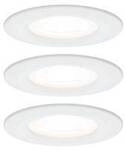 Paulmann Bad-Einbauleuchte 3er Set 19.5 W Wei&szlig; (matt) 93478