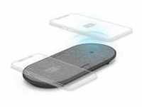 hama 00201682 Wireless Charger QI-FC10 DUO, 10 W, kabelloses Smartphone-Ladepad,