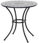 Siena Garden J53788 Como Tisch rund &Oslash; 70cm Stahl mit Mosaikoptik