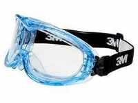 3M Fahrenheit FHEIT Vollsichtbrille mit Antikratz-Schutz Blau, Schwarz EN 166 DIN 166