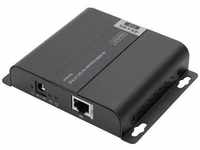 Digitus DS-55125 1 Port HDMI-Empfänger Extender über Netzwerkkabel, Metallgehäuse,