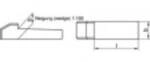 TOOLCRAFT Stahl C45K Nasenkeil (&Oslash; x L) 12 mm x 70 mm 10 St. 138885