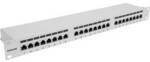 Intellinet 24-Port Cat6a Patchpanel geschirmt 1HE Kabeleinf&uuml;hrung 90&deg; abgewinkelt