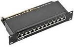 LogiLink NP0052B 12 Port Patch-Panel 254 mm (10) CAT 6a 1 HE