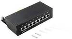 LogiLink NP0018B 8 Port Patch-Panel CAT 6a 1 HE Mehrfarbig
