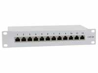 LogiLink NP0052 12 Port Patch-Panel 254 mm (10) CAT 6a 1 HE