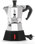 BIALETTI 965361, Bialetti New Moka Elettrika Espressokocher Schwarz, Silber