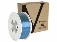 VERBATIM 55056, Verbatim 55056 Filament PETG 1.75 mm 1 kg Blau (transparent) 1 St.