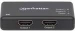 Manhattan 207669 2 Port HDMI-Splitter 4096 x 2160 Pixel Schwarz