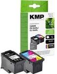 KMP Druckerpatrone ersetzt Canon PG-545XL, CL-546XL Kompatibel Kombi-Pack Schwarz,
