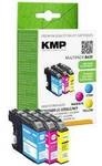 KMP Druckerpatrone ersetzt Brother LC-225XLC, LC-225XLM, LC-225XLY Kompatibel