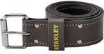 STANLEY Lederg&uuml;rtel dunkelbraun Breite 45mm L126cm 16 Loch, echtes B&uuml;ffelleder