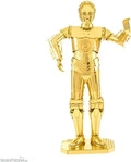 METAL EARTH 502666, Metal Earth C-3PO gold Metallbausatz