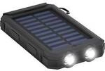 Goobay 49216 Solar Powerbank 8000 mAh, 2x USB-A Anschl&uuml;sse, LED-Anzeige, Kompass,
