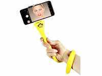 Monkeystick SELMONKEYY Selfie Stick Gelb Bluetooth, inkl. Smartphonehalter