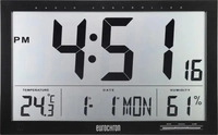 EUROCHRON EFWU Jumbo 100, Eurochron EFWU Jumbo 100 Funk Wanduhr 37 cm x 23 cm x 3 cm