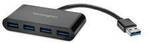 Kensington K39121EU USB-Hub 4 Port USB-A USB 3.0 5 GBit/s Schwarz UH4000 4 Port Hub