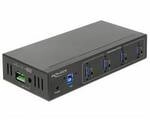 Delock 63309 USB-Hub 4 Port USB-A USB 3.1 Gen1 5 GBit/s Schwarz 63309