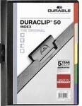 Durable DURACLIP&reg; INDEX 50 223401 DIN A4 Schwarz
