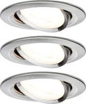 PAULMANN 93429, Paulmann 93429 Nova Einbauleuchte 3er Set LED GU10 19.5 W Eisen