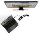 hama 00200121 USB-Hub, 4 Ports, USB 2.0, 480 Mbit/s