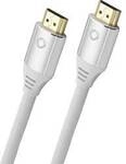 Oehlbach HDMI Anschlusskabel HDMI-A Stecker, HDMI-A Stecker 3.00 m Wei&szlig; D1C92494 8K