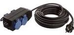 AS Schwabe 60671 Strom Verl&auml;ngerungskabel Schwarz 10.00 m H07RN-F 3G 1,5 mm&sup2;