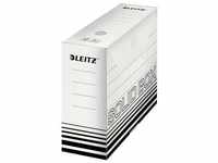 Leitz Archivbox 6128-00-01 100 mm x 257 mm x 330 mm Karton Weiß, Schwarz 10 St.
