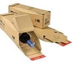 Colompac Flaschenversandkarton CP181.101 Wellpappe Braun