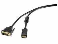 Renkforce DisplayPort / DVI Adapterkabel DisplayPort Stecker, DVI-D 24+1pol....